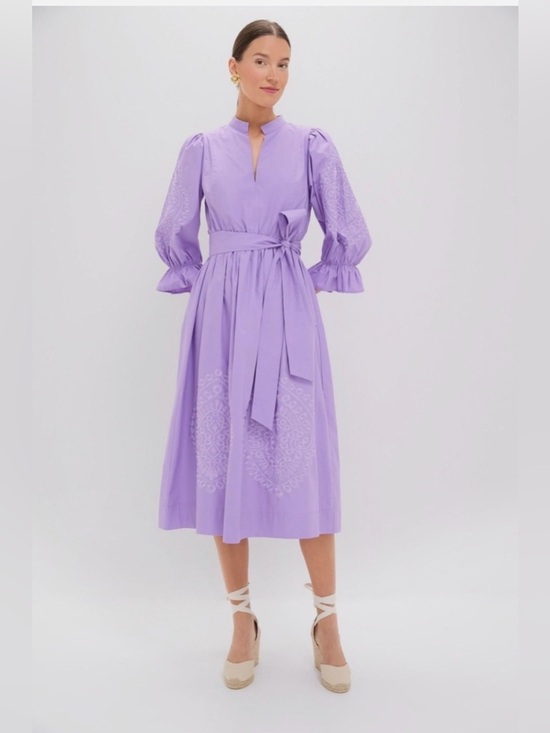 Hyacinth House Dresses & Skirts - HYACINTH HOUSE Embroidery Dowling Midi Dress Lavender Size Medium NWT